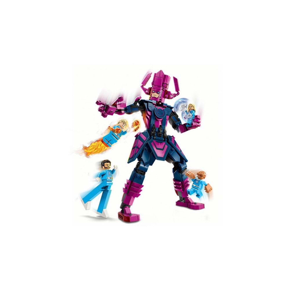LEGO-76316 Marvel Fantastik Dörtlü, Galactus Yapım Figürüne Karşı
