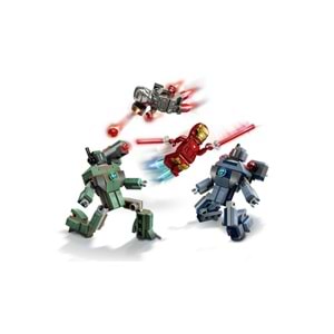 LEGO-76320 Marvel Iron Man ve War Machine, Hammer İnsansız Hava Araçlarına Karşı