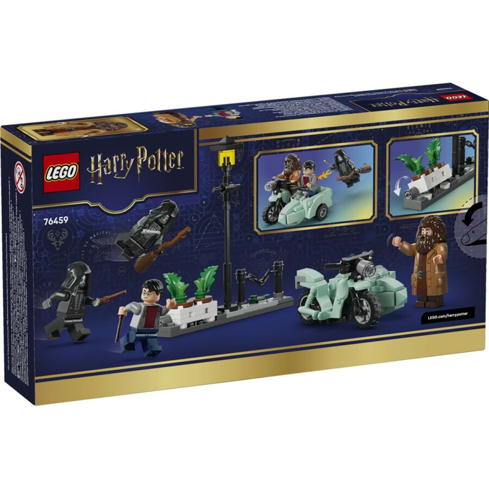 LEGO-76459 Harry Potter™ Hagrid™ ve Harry'nin Privet Drive Kaçışı