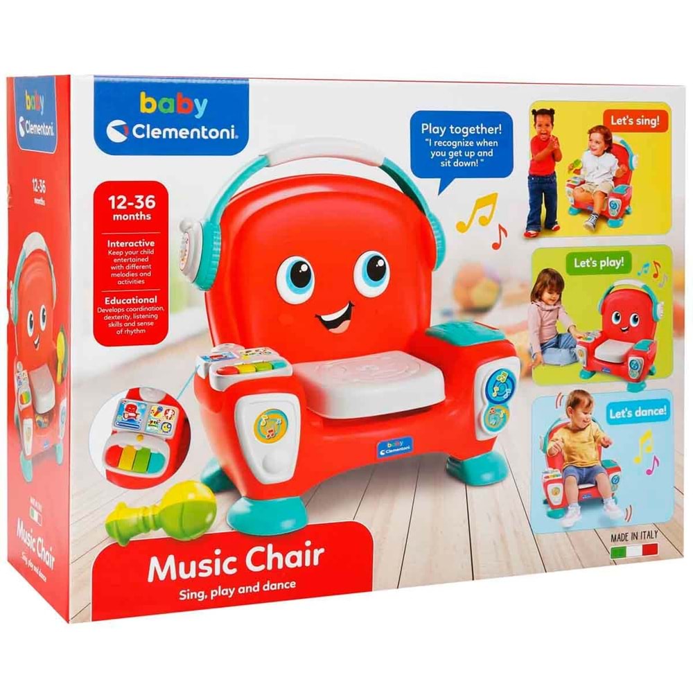 Clementoni-17731 Baby Müzikli Mama Sandalyesi