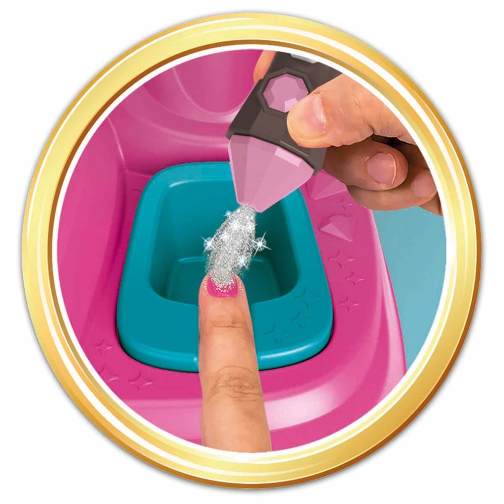 Clementoni-18730 Crazy Chic Oje Kurutucu Tırnak Süsleme ve Tasarım