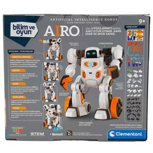 Clementoni-64090 Bilim ve Oyun: Airo Yapay Zeka Robotu