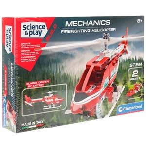 Clementoni-75075TR Mekanik Laboratuvarı Firefighting Helikopter